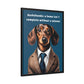 Complete Your Home - Dachshund Matte Canvas, Black Frame - Real Rad Boutique