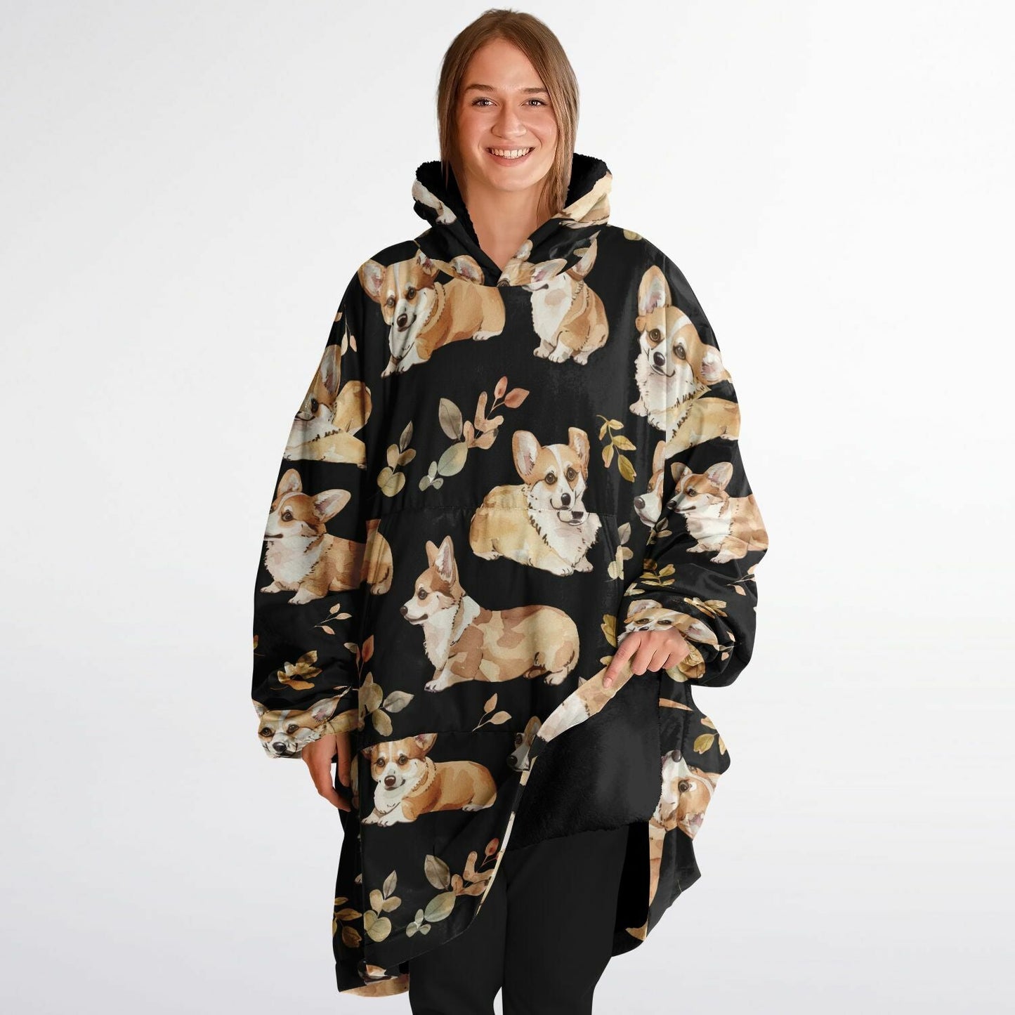 Corgi Charm Luxury Snug Hoodie - Real Rad Boutique