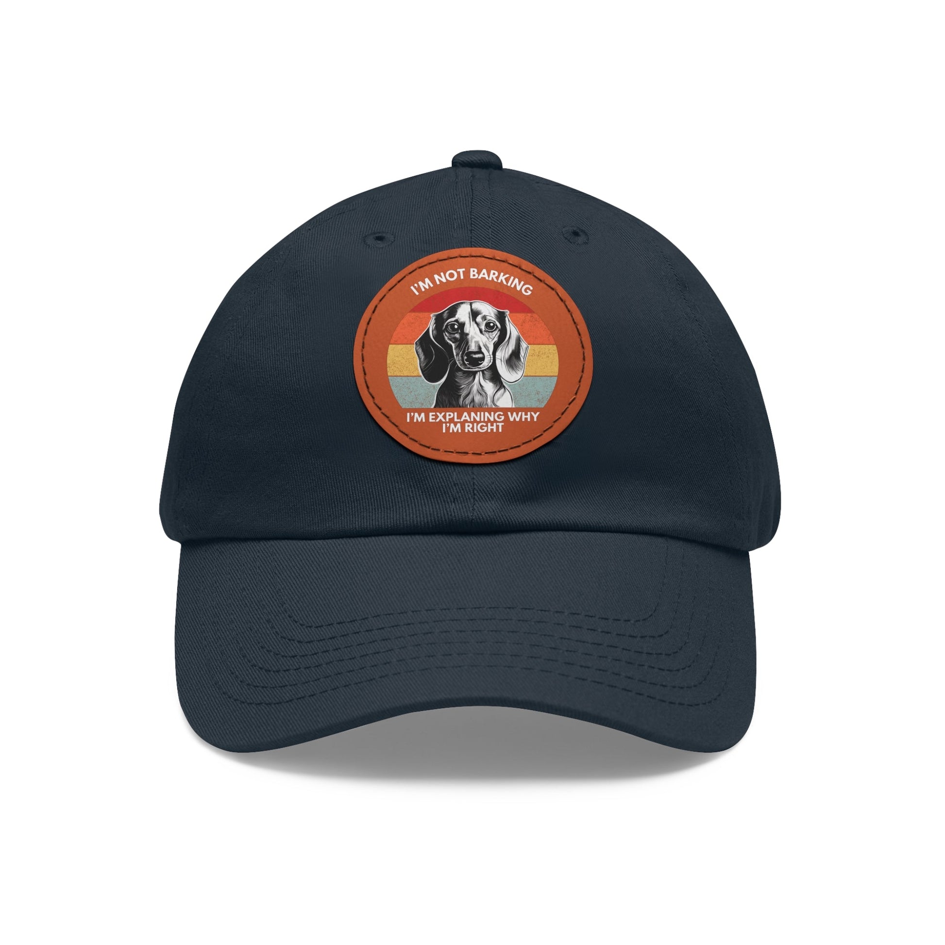 Dachshund Always Right - Cap with Leather Patch - Real Rad Boutique