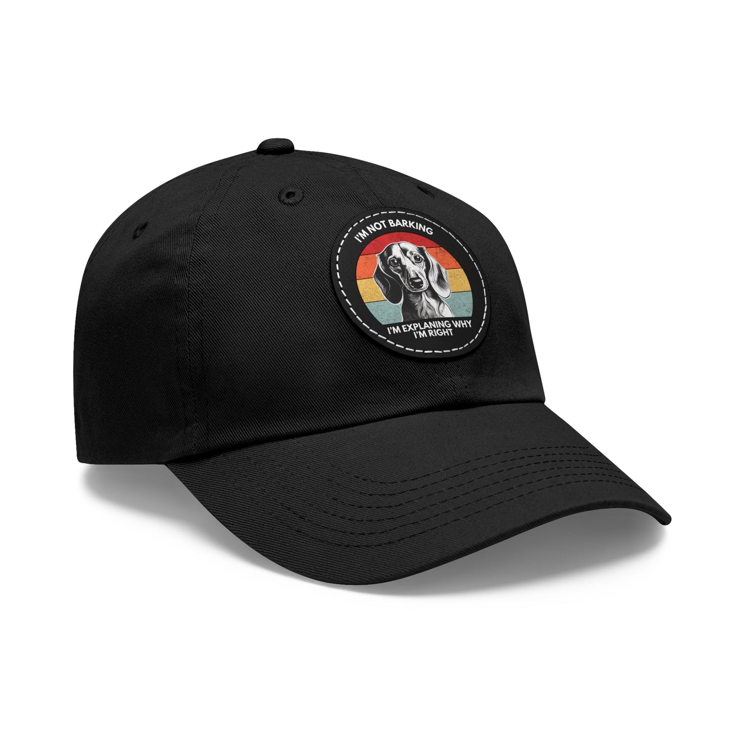 Dachshund Always Right - Cap with Leather Patch - Real Rad Boutique