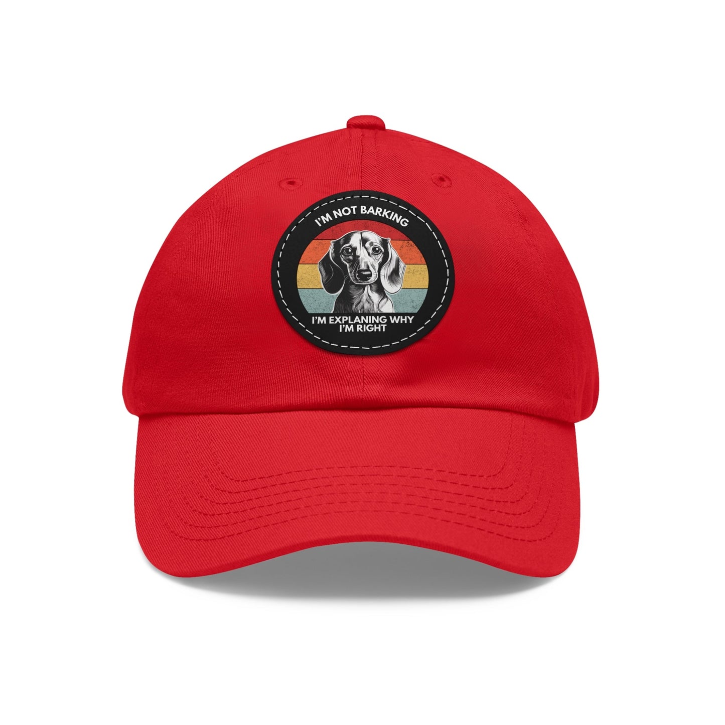 Dachshund Always Right - Cap with Leather Patch - Real Rad Boutique