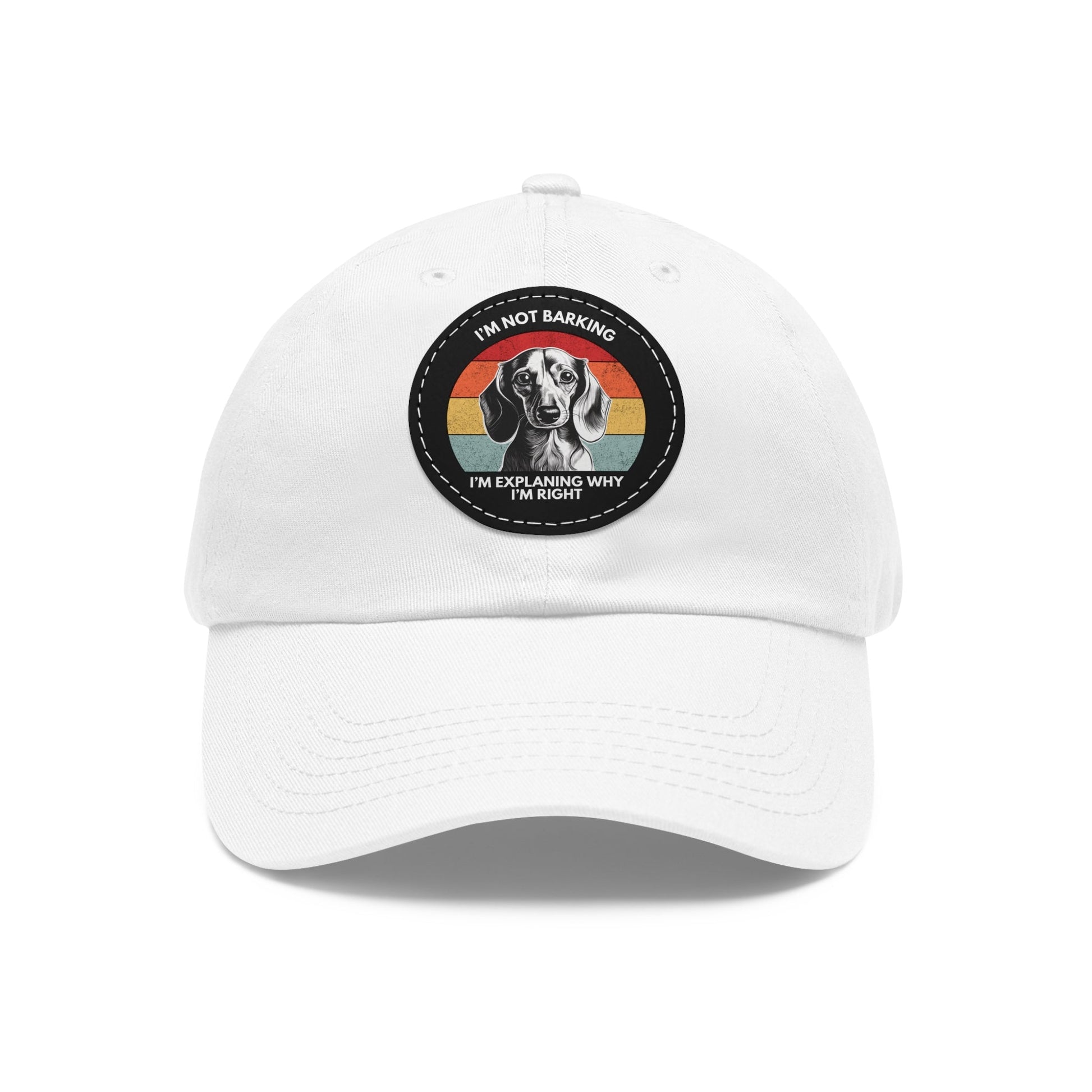 Dachshund Always Right - Cap with Leather Patch - Real Rad Boutique