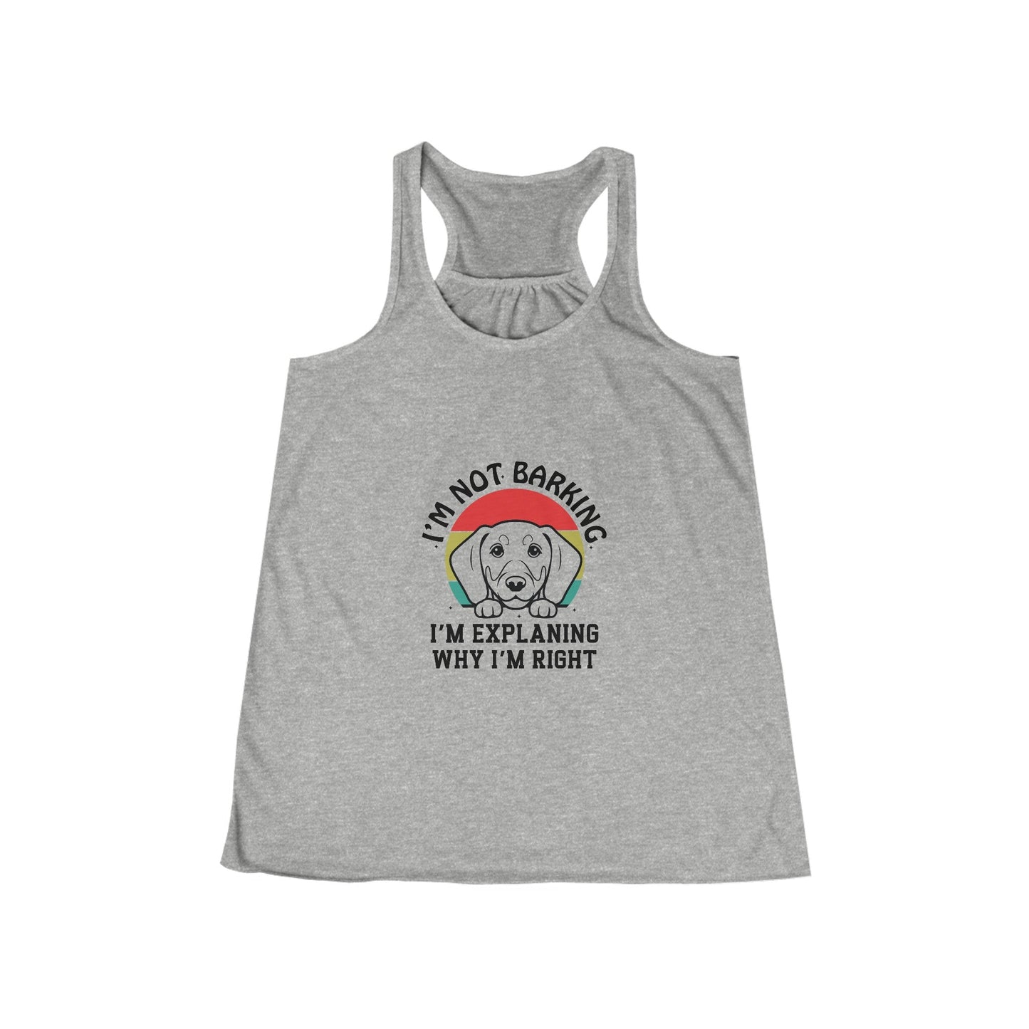 Dachshund Always Right - Women's Flowy Racerback Tank - Real Rad Boutique