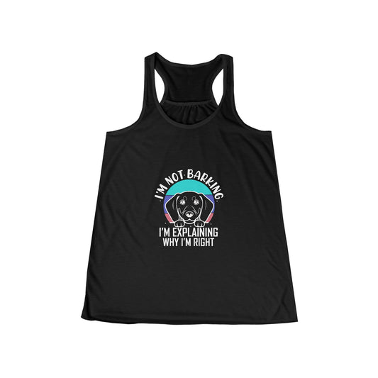 Dachshund Always Right - Women's Flowy Racerback Tank - Real Rad Boutique