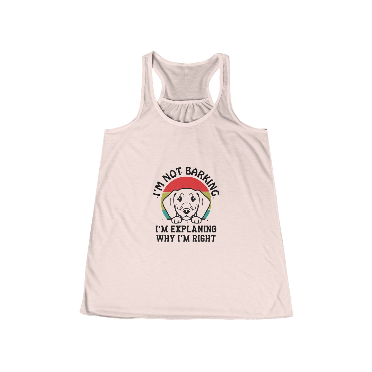 Dachshund Always Right - Women's Flowy Racerback Tank - Real Rad Boutique