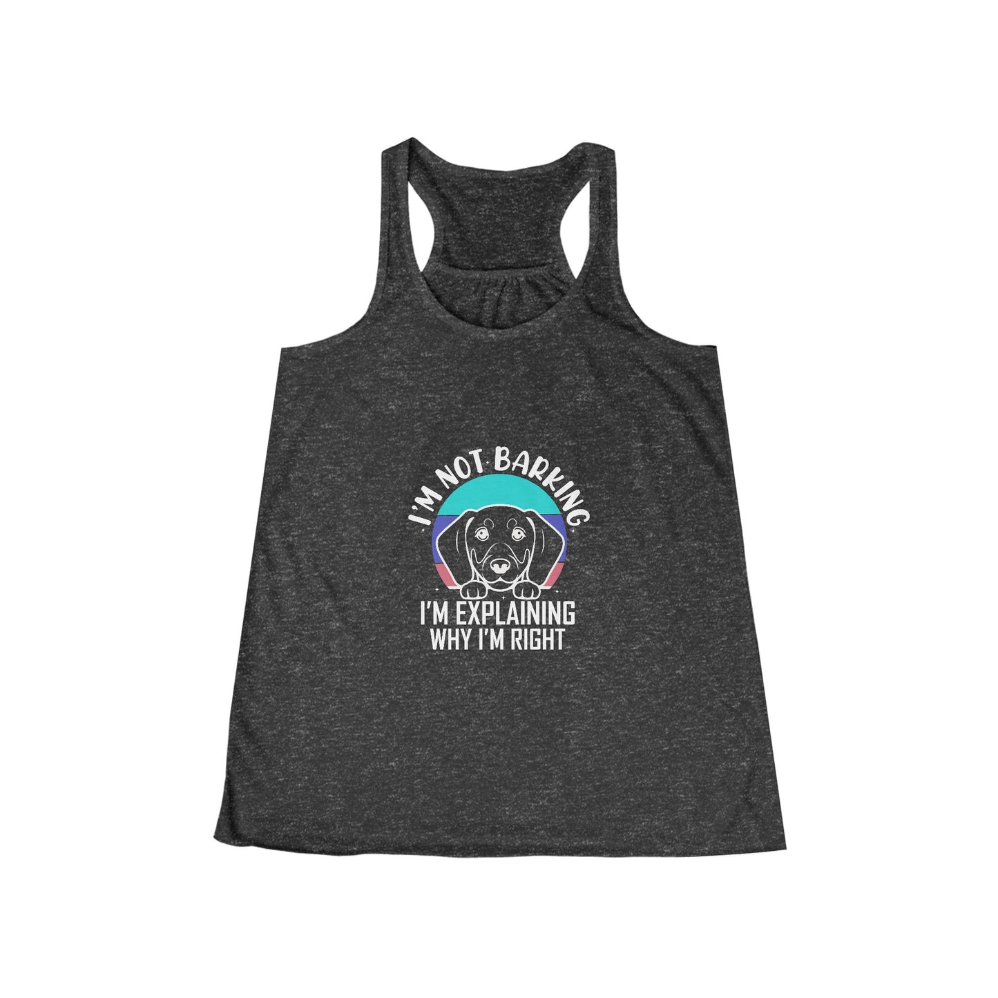 Dachshund Always Right - Women's Flowy Racerback Tank - Real Rad Boutique