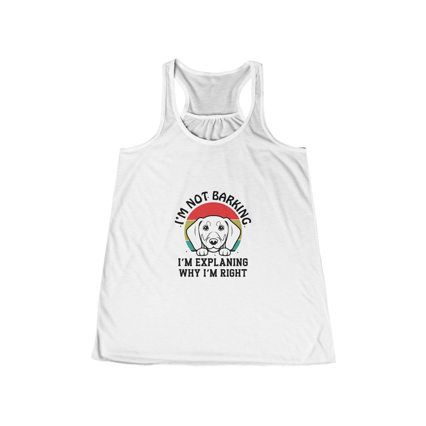 Dachshund Always Right - Women's Flowy Racerback Tank - Real Rad Boutique