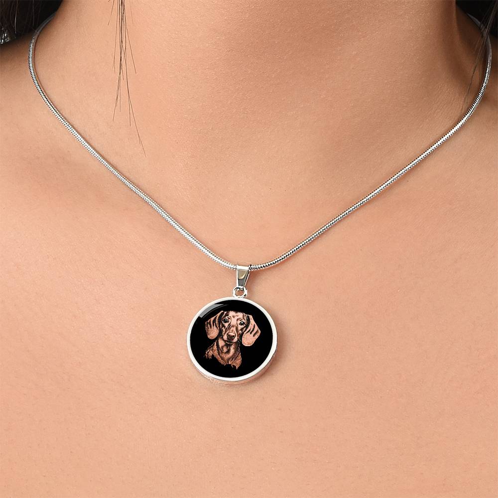 Dachshund Dreams - Circle Pendant - Real Rad Boutique