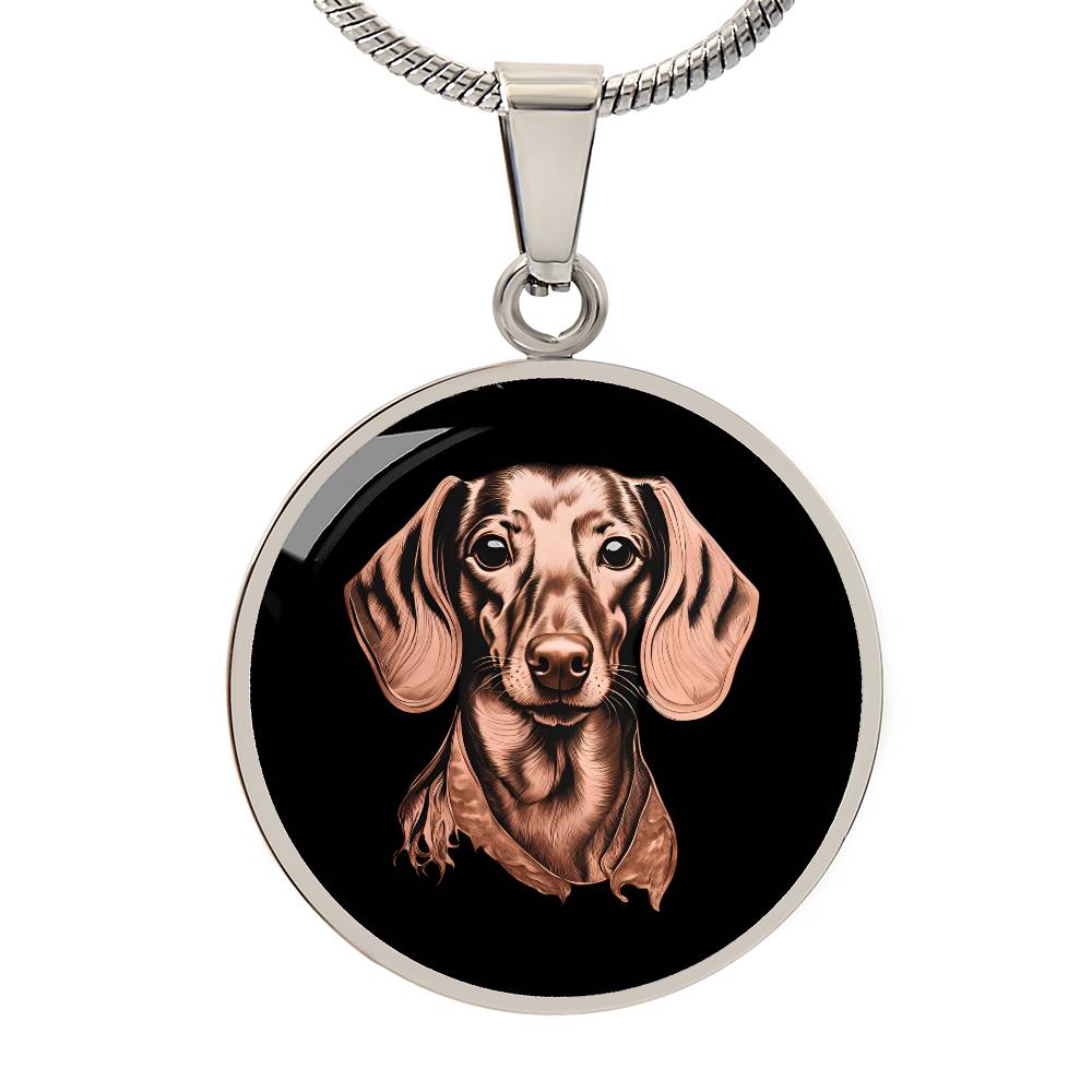 Dachshund Dreams - Circle Pendant - Real Rad Boutique