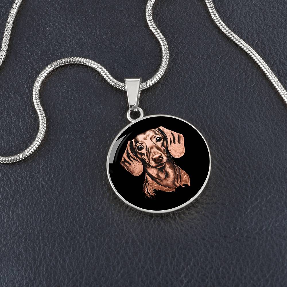 Dachshund Dreams - Circle Pendant - Real Rad Boutique