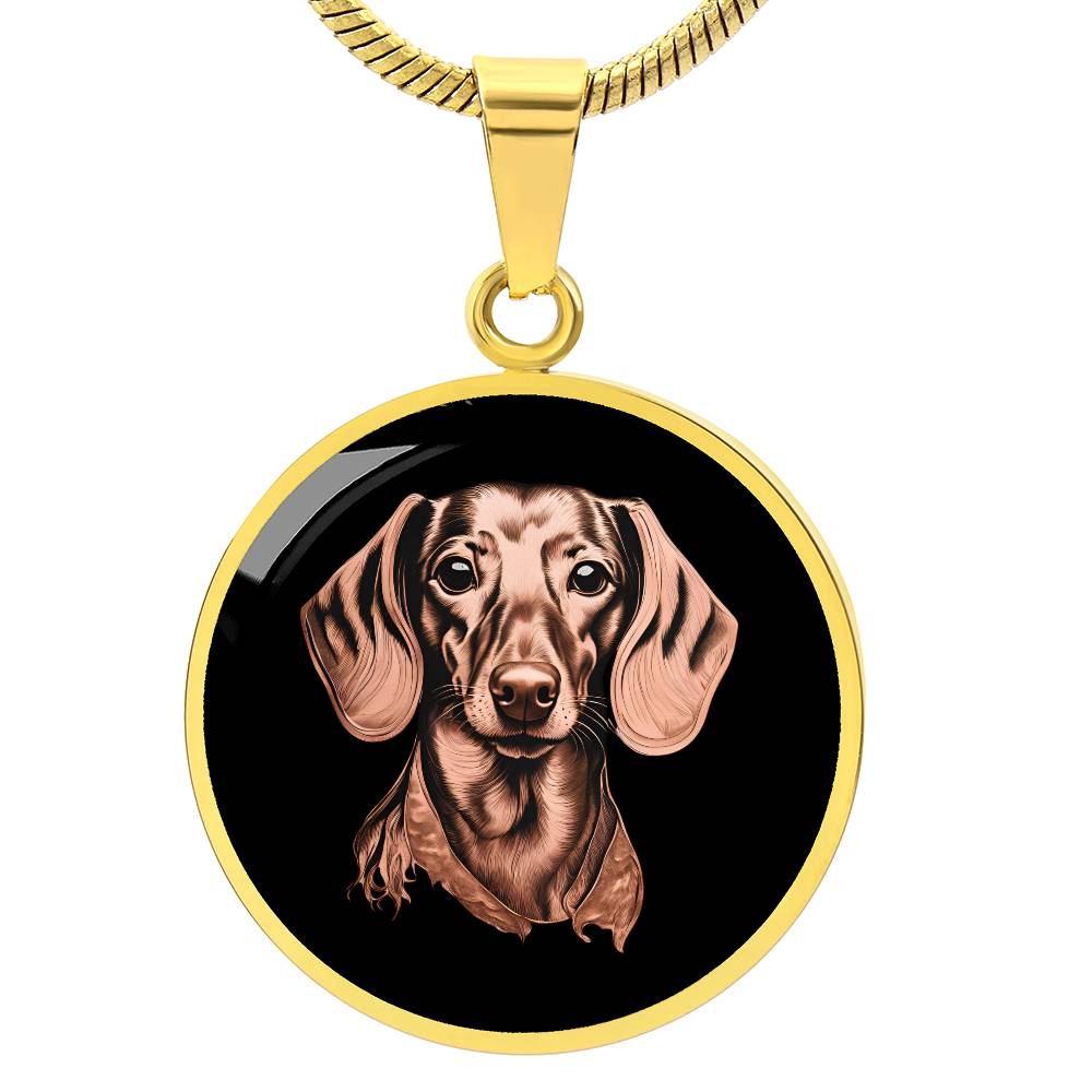 Dachshund Dreams - Circle Pendant - Real Rad Boutique