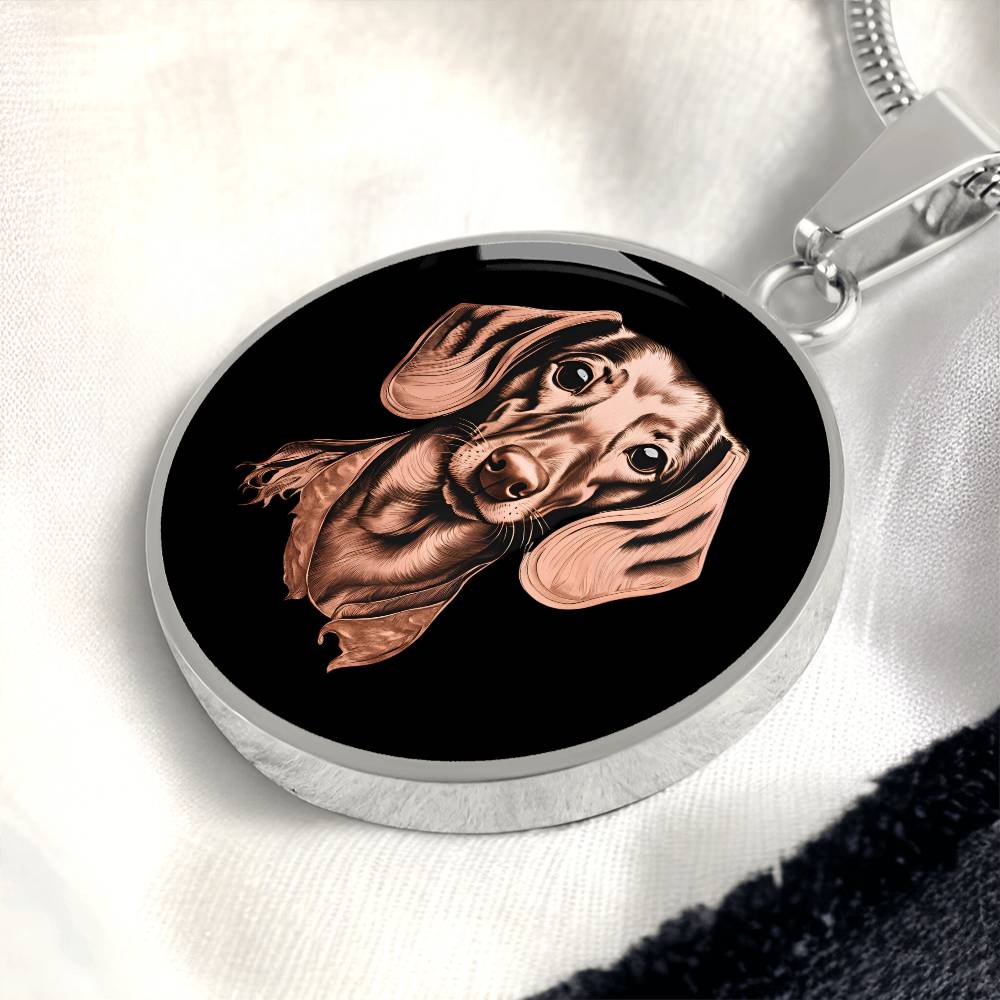 Dachshund Dreams - Circle Pendant - Real Rad Boutique