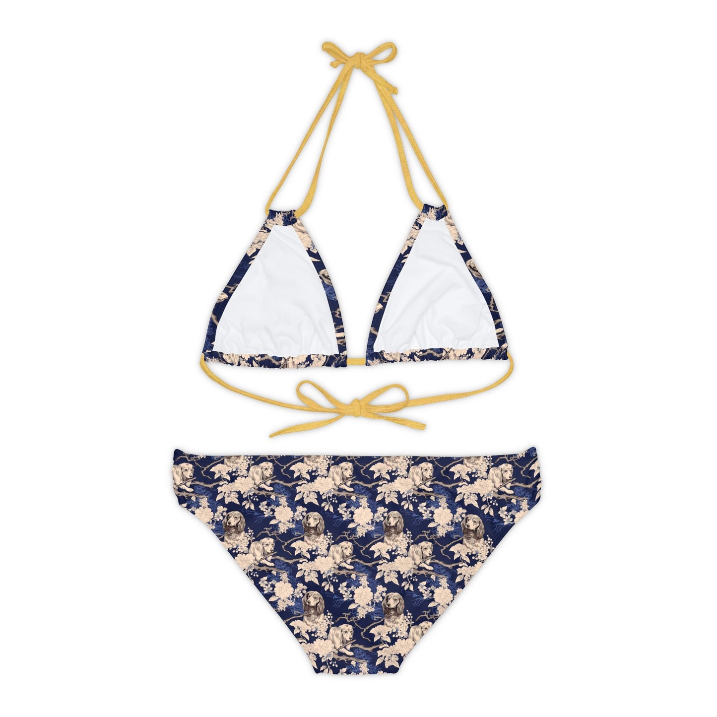 Dachshund Floral Blue - Bikini Set - Real Rad Boutique