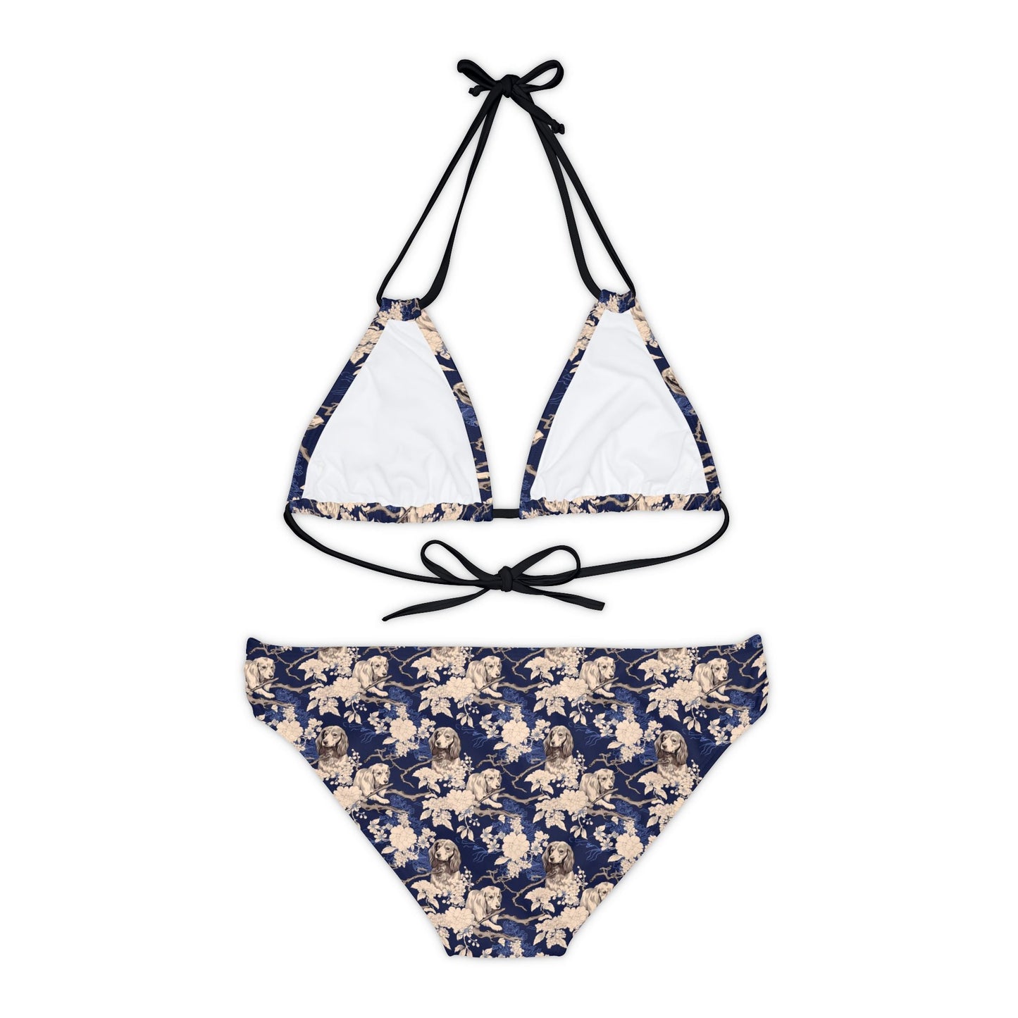 Dachshund Floral Blue - Bikini Set - Real Rad Boutique