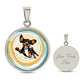 Dachshund Joy - Circle Pendant - Real Rad Boutique