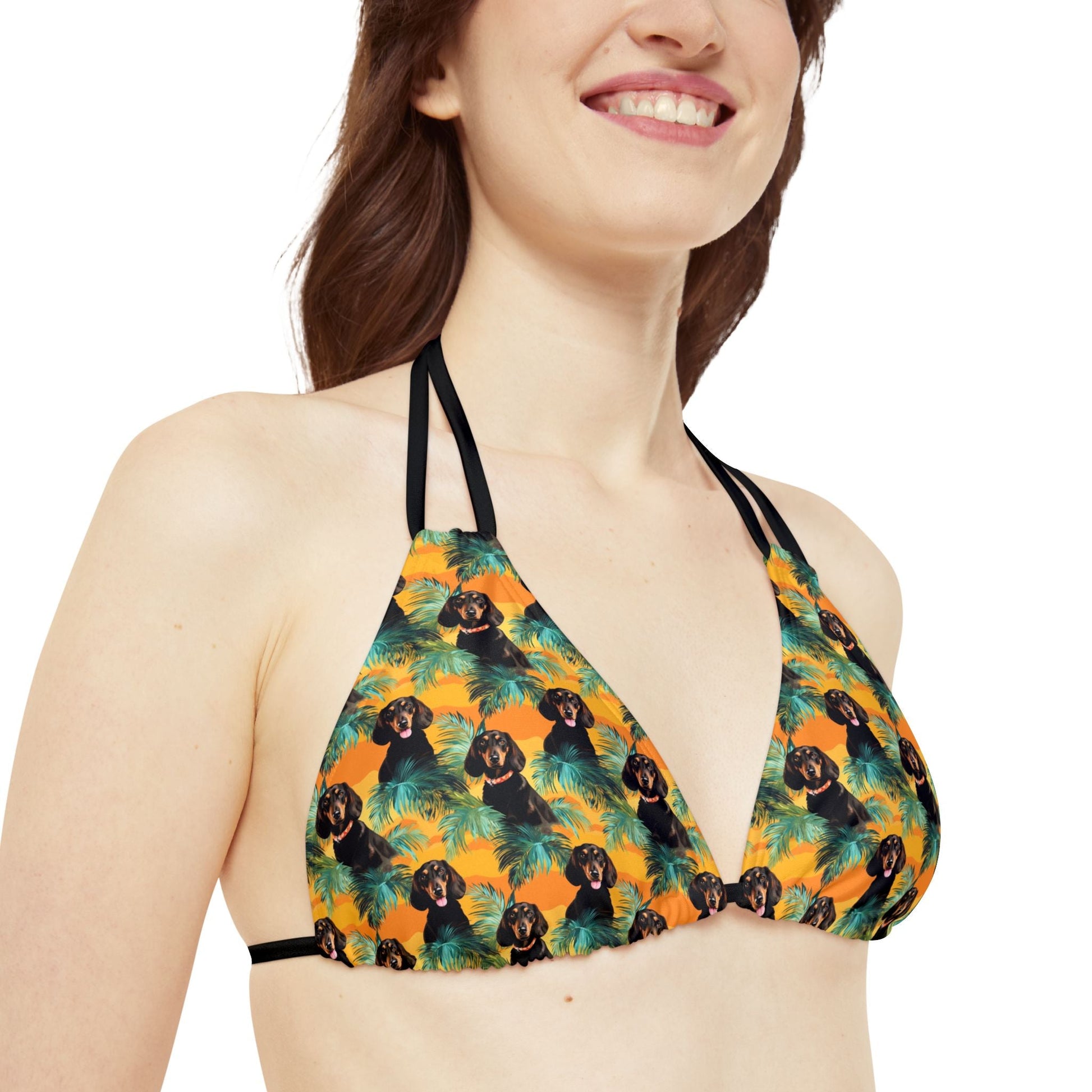 Dachshunds & Palms - Bikini Set - Real Rad Boutique