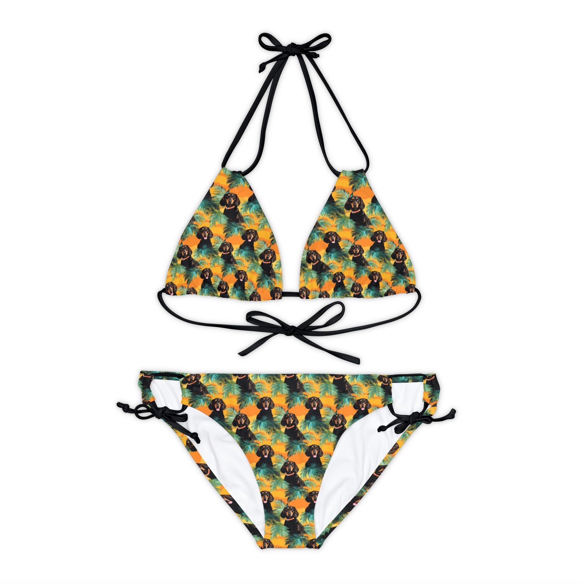 Dachshunds & Palms - Bikini Set - Real Rad Boutique