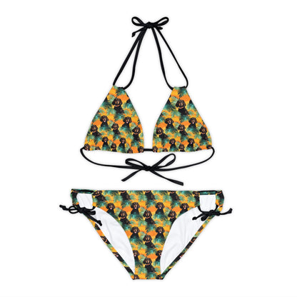 Dachshunds & Palms - Bikini Set - Real Rad Boutique