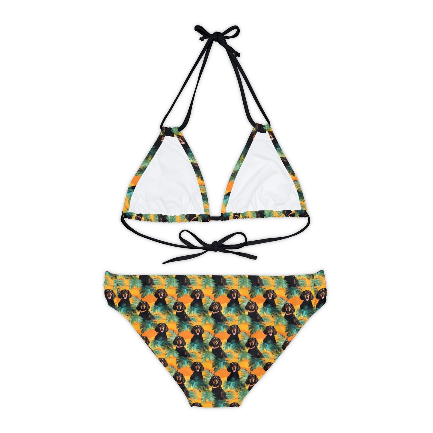 Dachshunds & Palms - Bikini Set - Real Rad Boutique