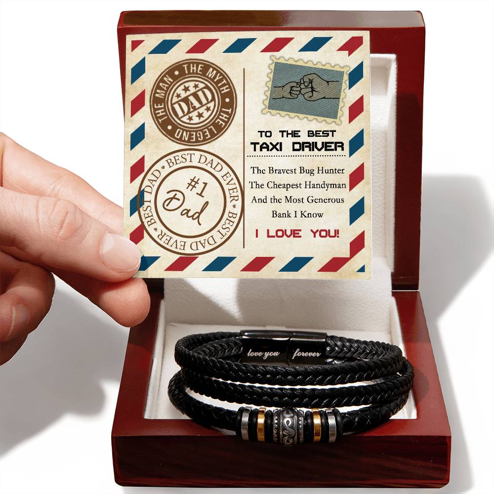 Dad Best Taxi Driver - Love You Forever Bracelet - Real Rad Boutique