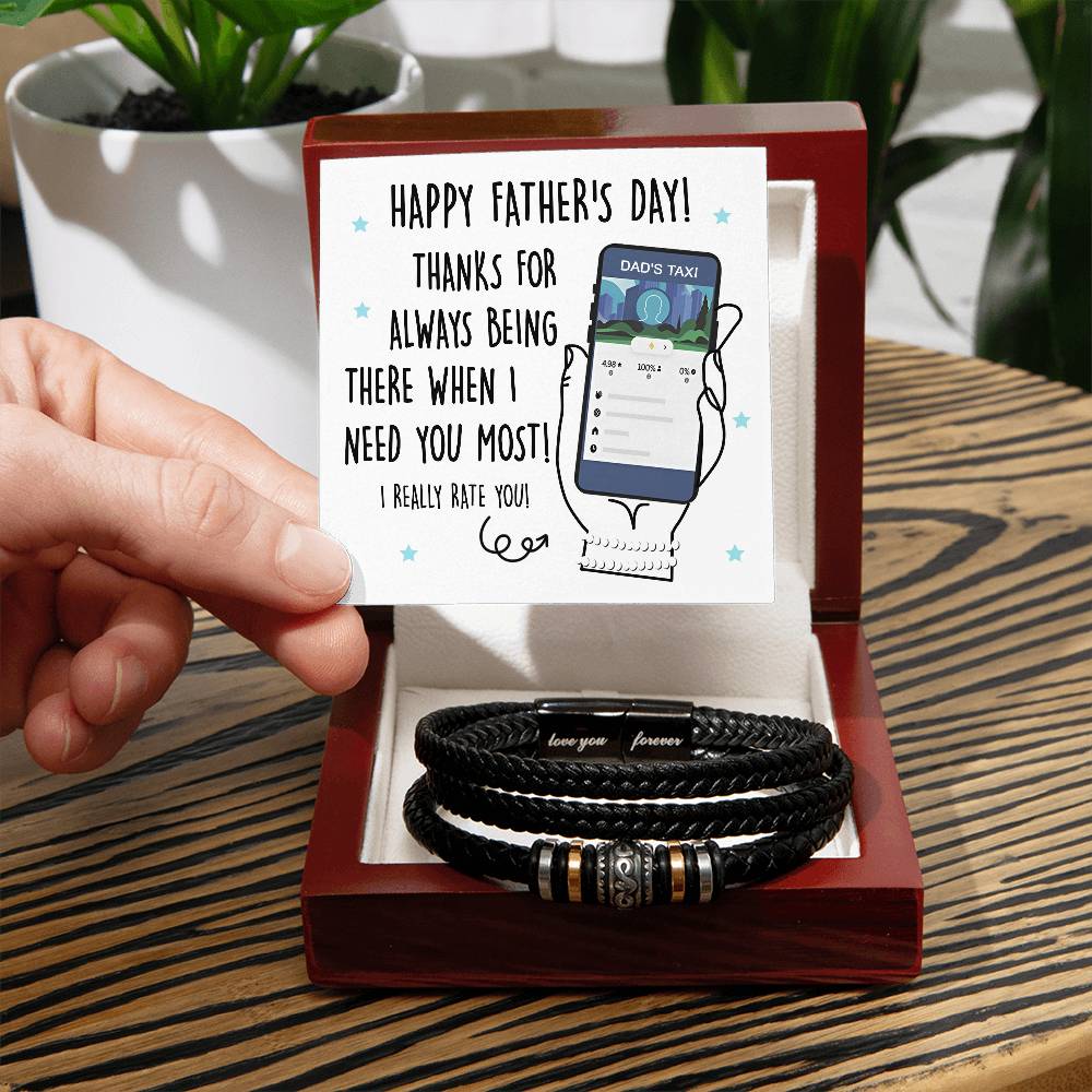 Dad's Taxi - Love You Forever Bracelet - Real Rad Boutique