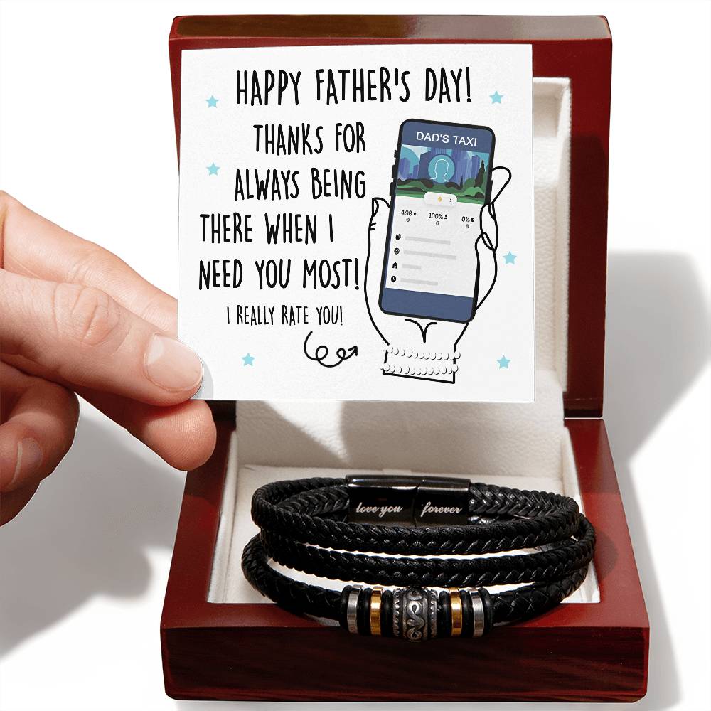 Dad's Taxi - Love You Forever Bracelet - Real Rad Boutique