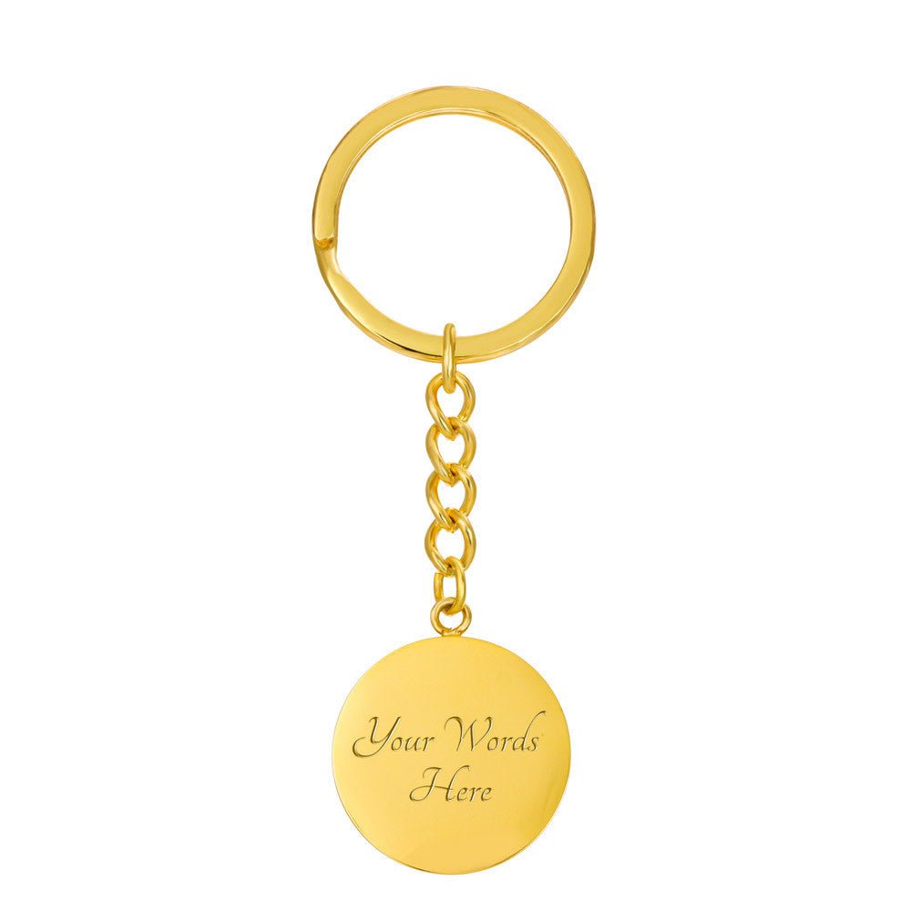 Dainty Delight - Circle Keychain - Real Rad Boutique