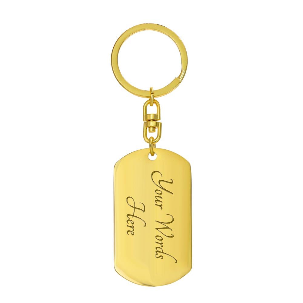 Dainty Delight - Dog Tag with Swivel Keychain - Real Rad Boutique