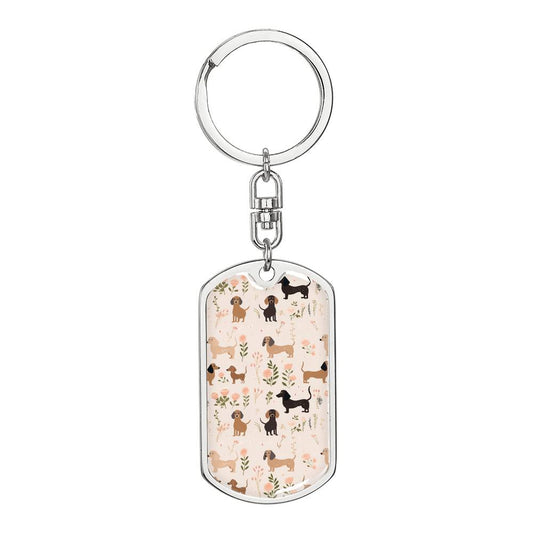 Dainty Delight - Dog Tag with Swivel Keychain - Real Rad Boutique