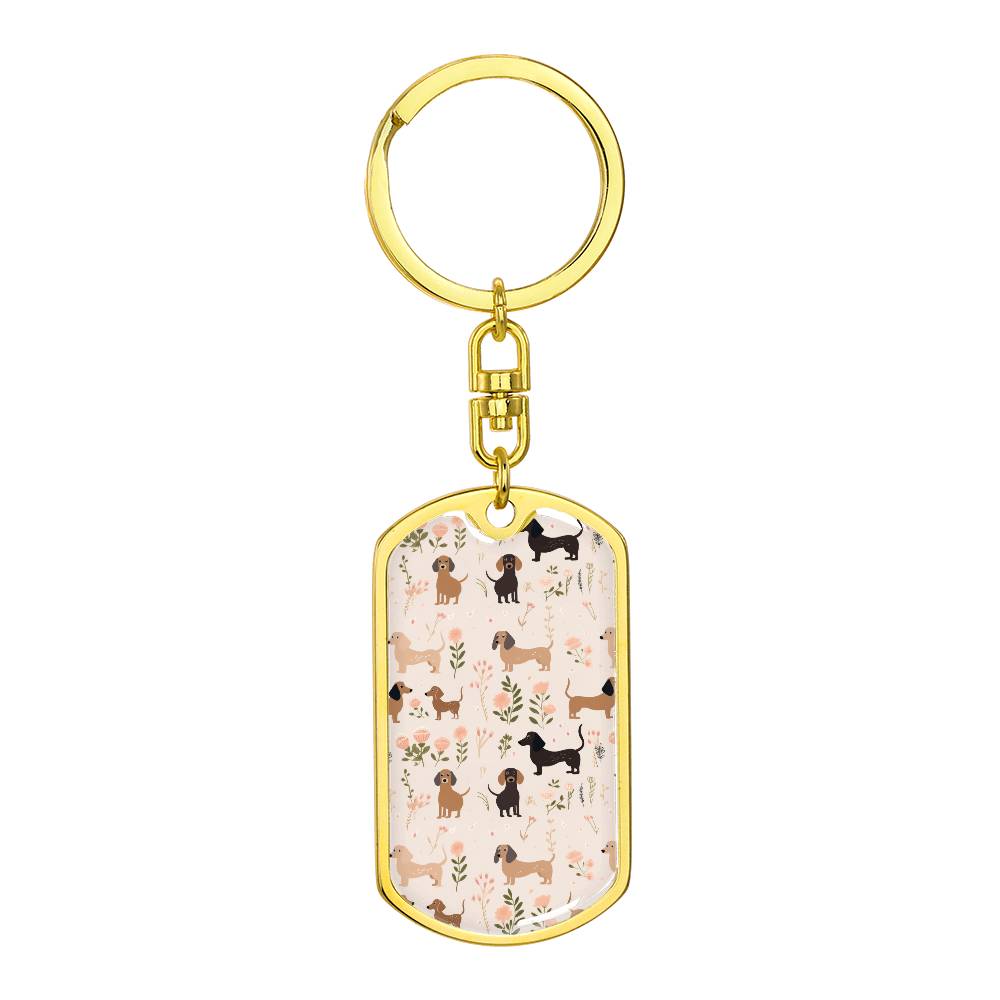 Dainty Delight - Dog Tag with Swivel Keychain - Real Rad Boutique