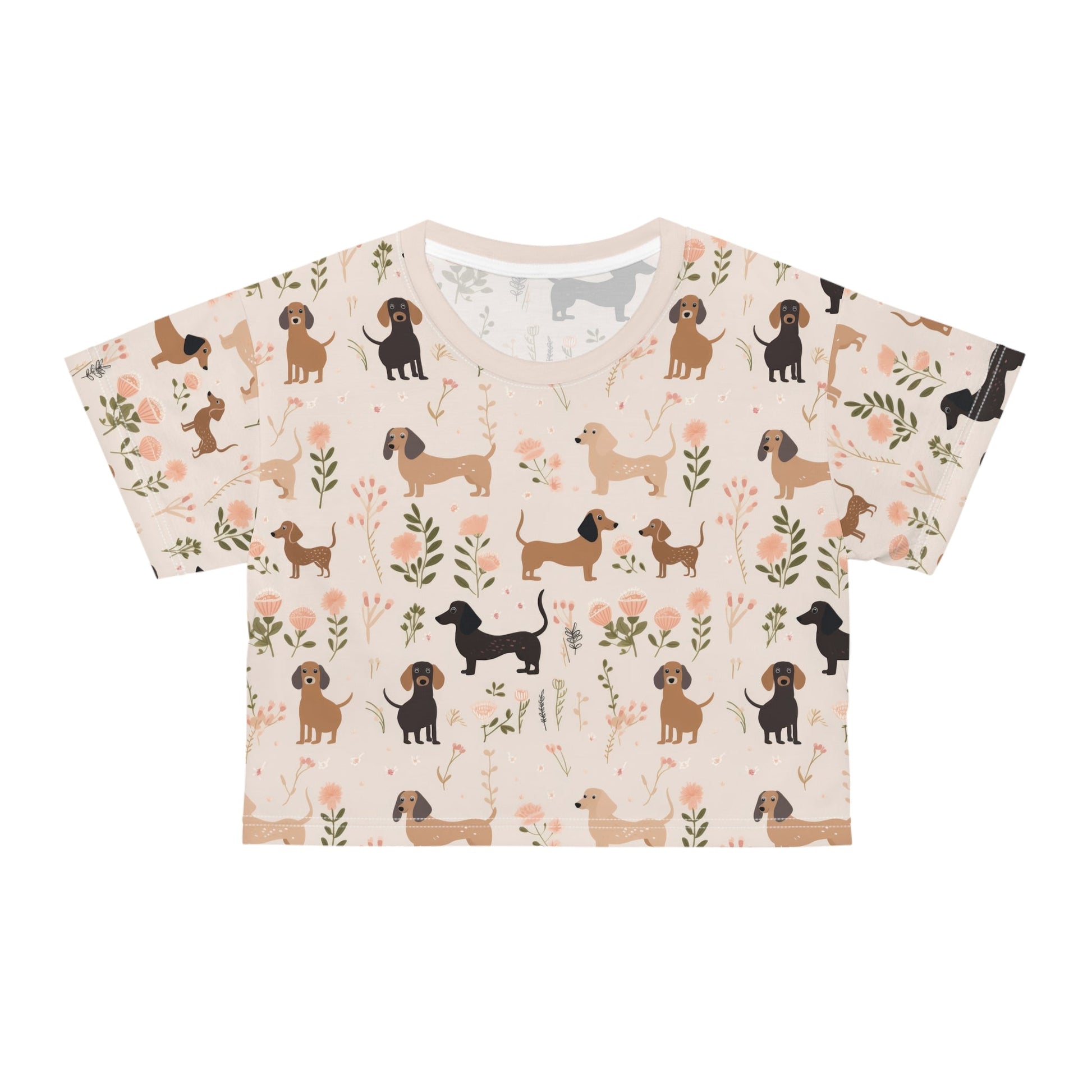 Danity Delight - Dachshund Crop Tee - Real Rad Boutique