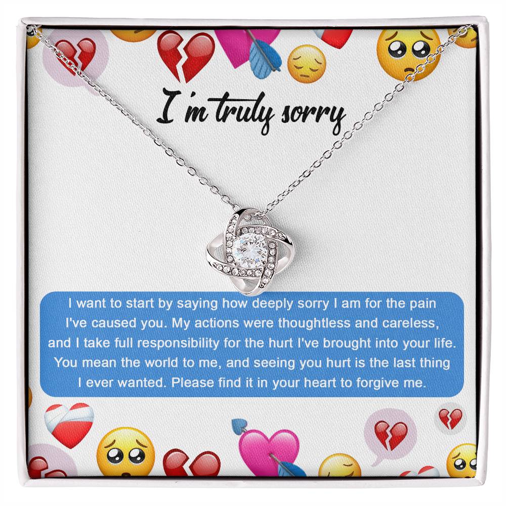 Deepest Apologies - Love Knot Necklace - Real Rad Boutique