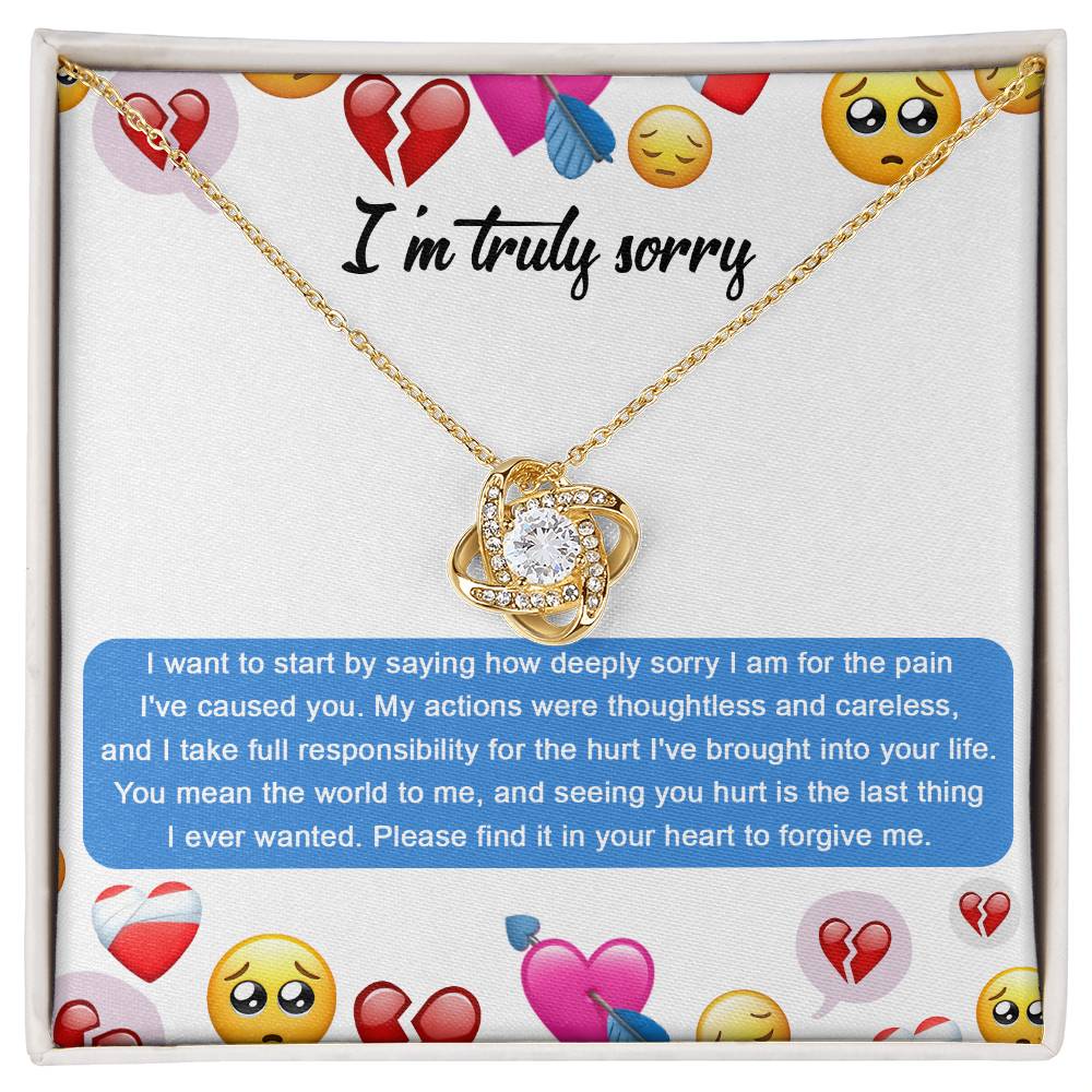 Deepest Apologies - Love Knot Necklace - Real Rad Boutique