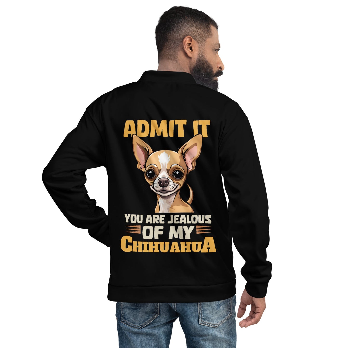 Don't Be Jealous of My Chihuahua - Men's Bomber Jacket - Real Rad Boutique