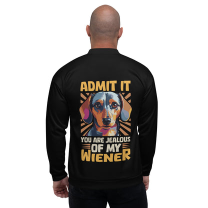 Don't Be Jealous Of My Wiener - Men's Bomber Jacket - Real Rad Boutique