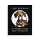 Don't Be Scared - Canvas - Real Rad Boutique