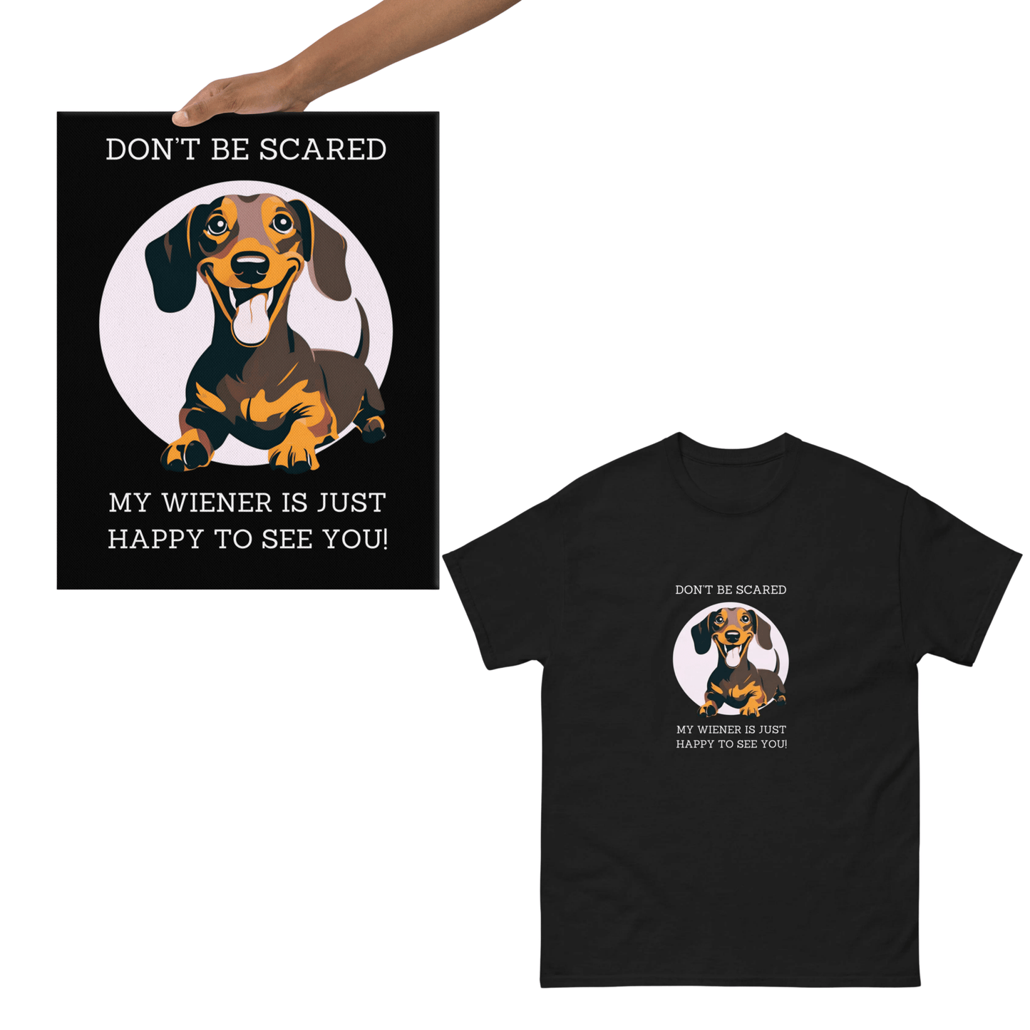 Don't Be Scared Canvas & T - Shirt Bundle - Real Rad Boutique