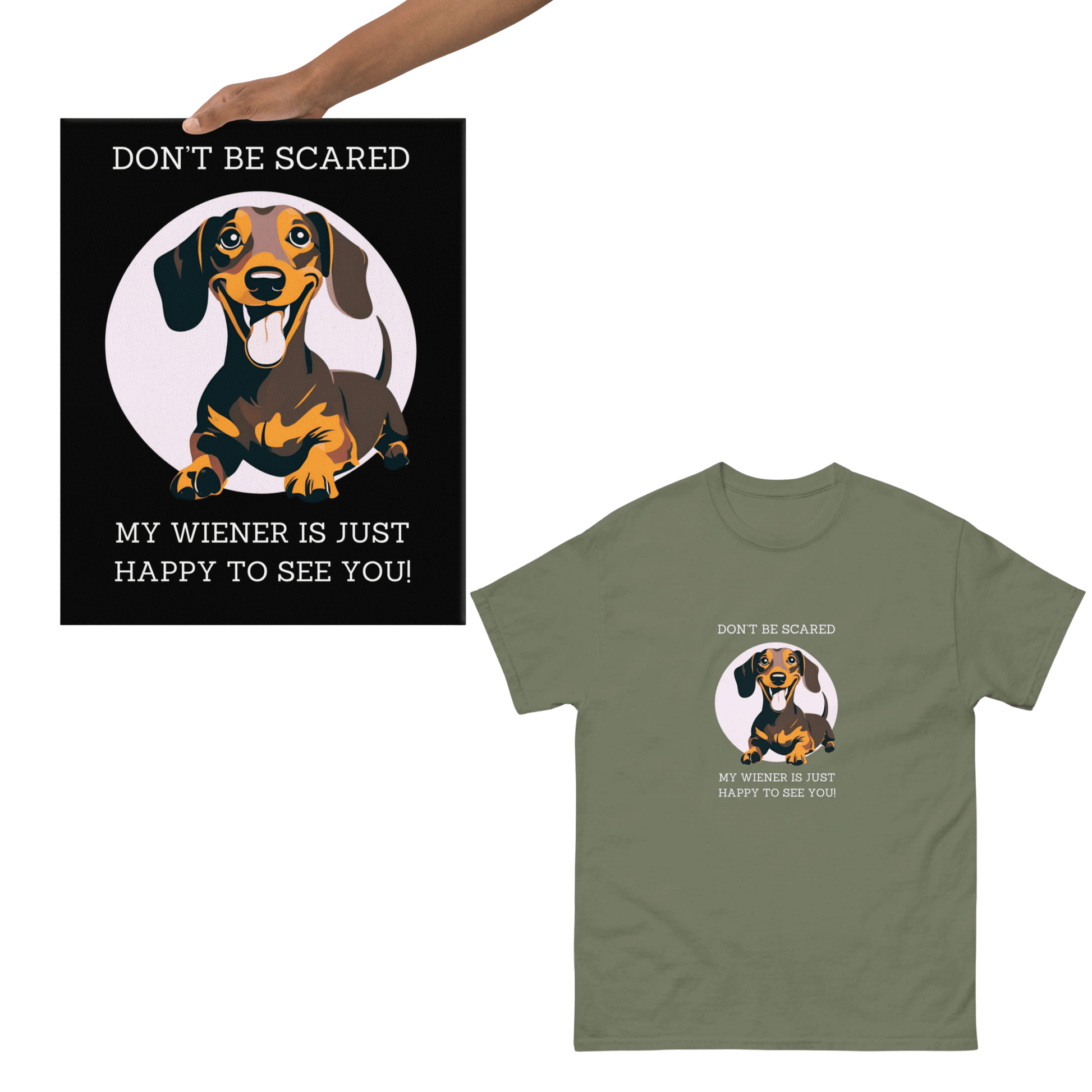 Don't Be Scared Canvas & T - Shirt Bundle - Real Rad Boutique