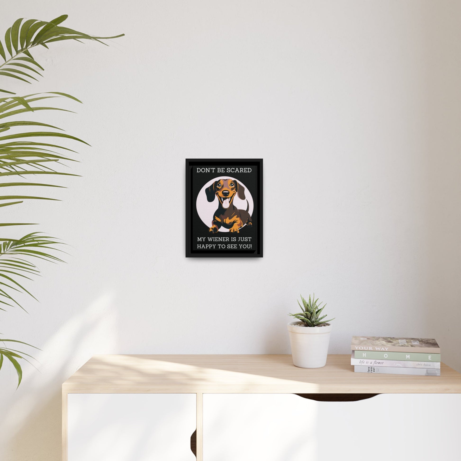 Don't Be Scared - Matte Canvas, Black Frame - Real Rad Boutique