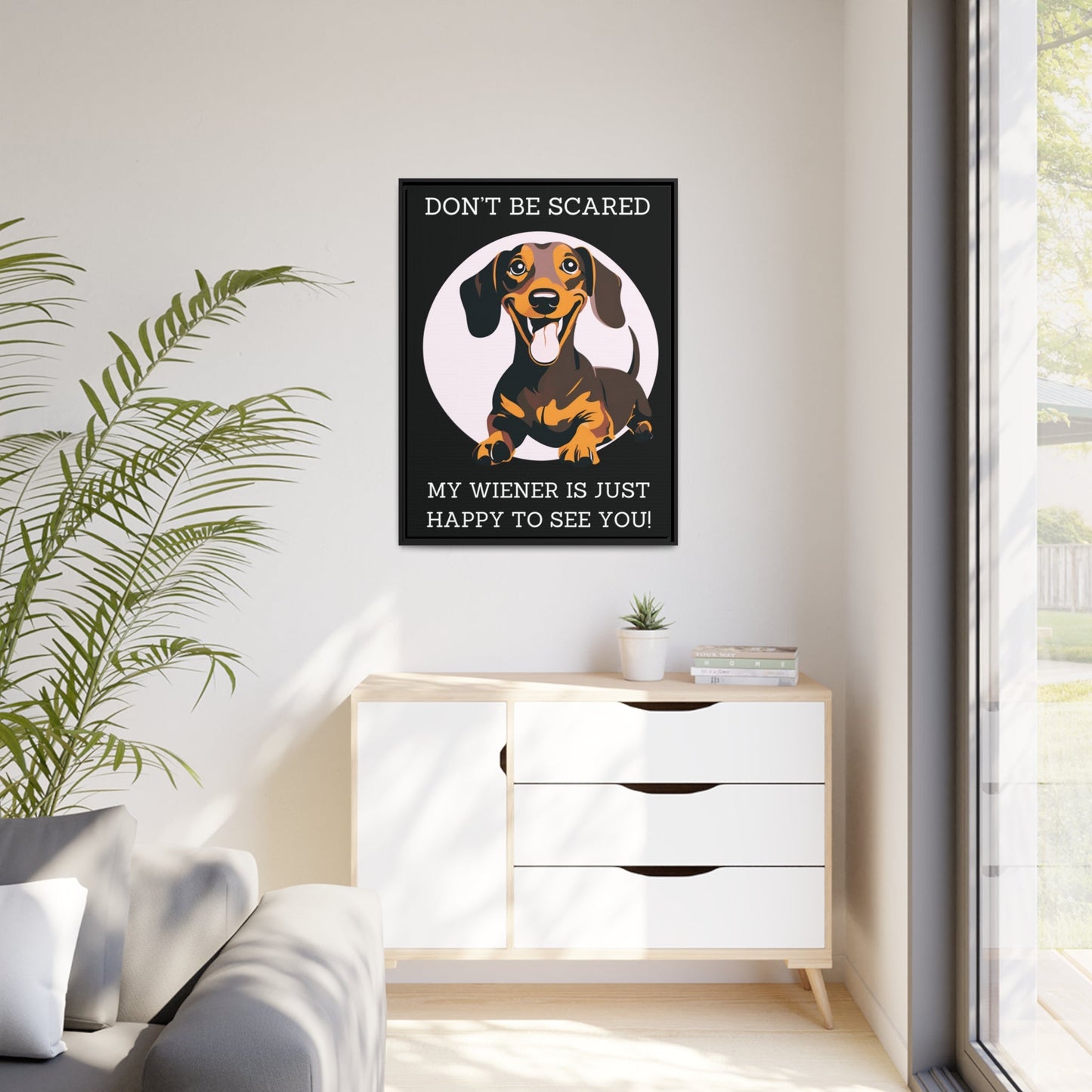 Don't Be Scared - Matte Canvas, Black Frame - Real Rad Boutique