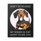 Don't Be Scared - Matte Canvas, Black Frame - Real Rad Boutique