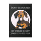 Don't Be Scared - Matte Canvas, Black Frame - Real Rad Boutique