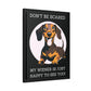 Don't Be Scared - Matte Canvas, Black Frame - Real Rad Boutique