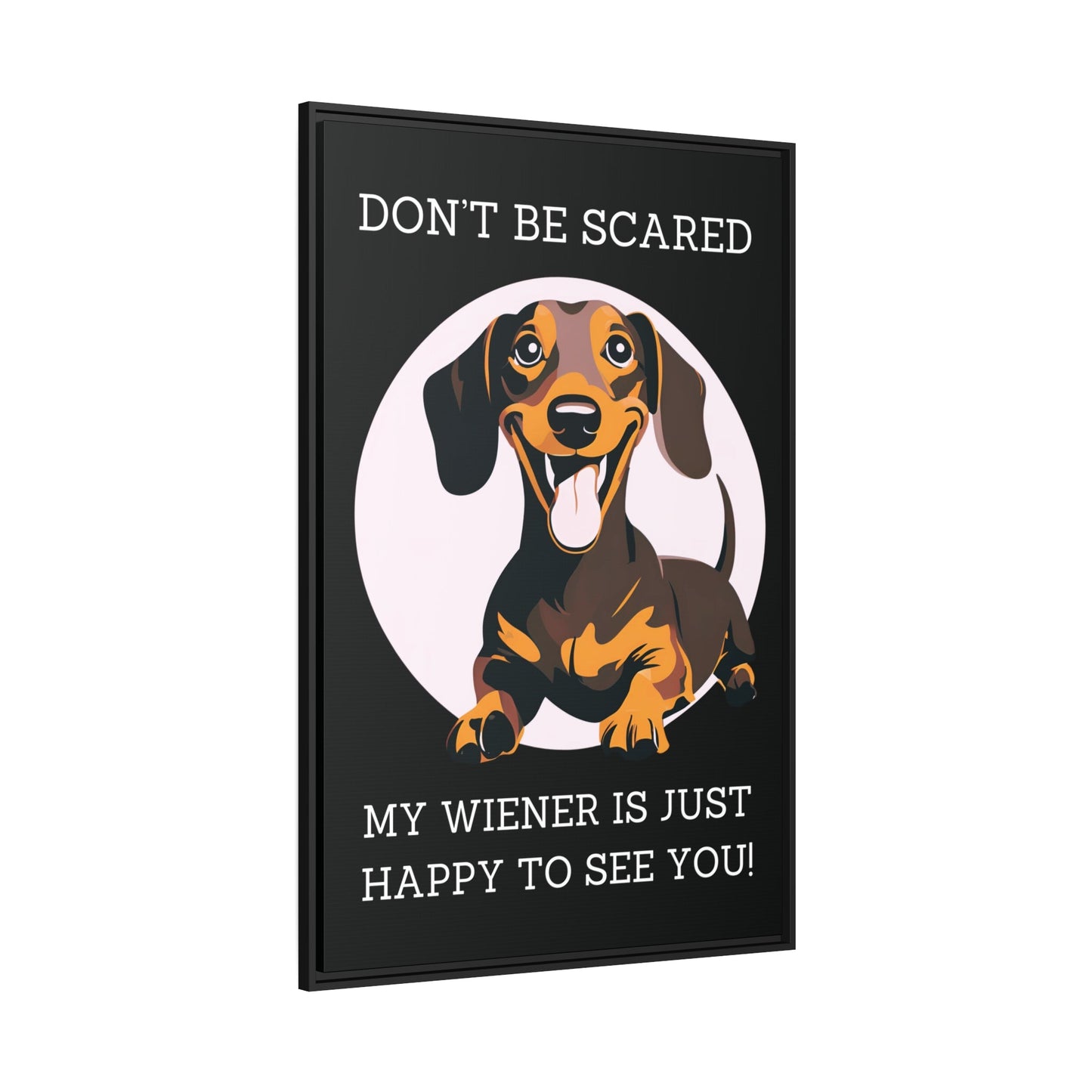 Don't Be Scared - Matte Canvas, Black Frame - Real Rad Boutique