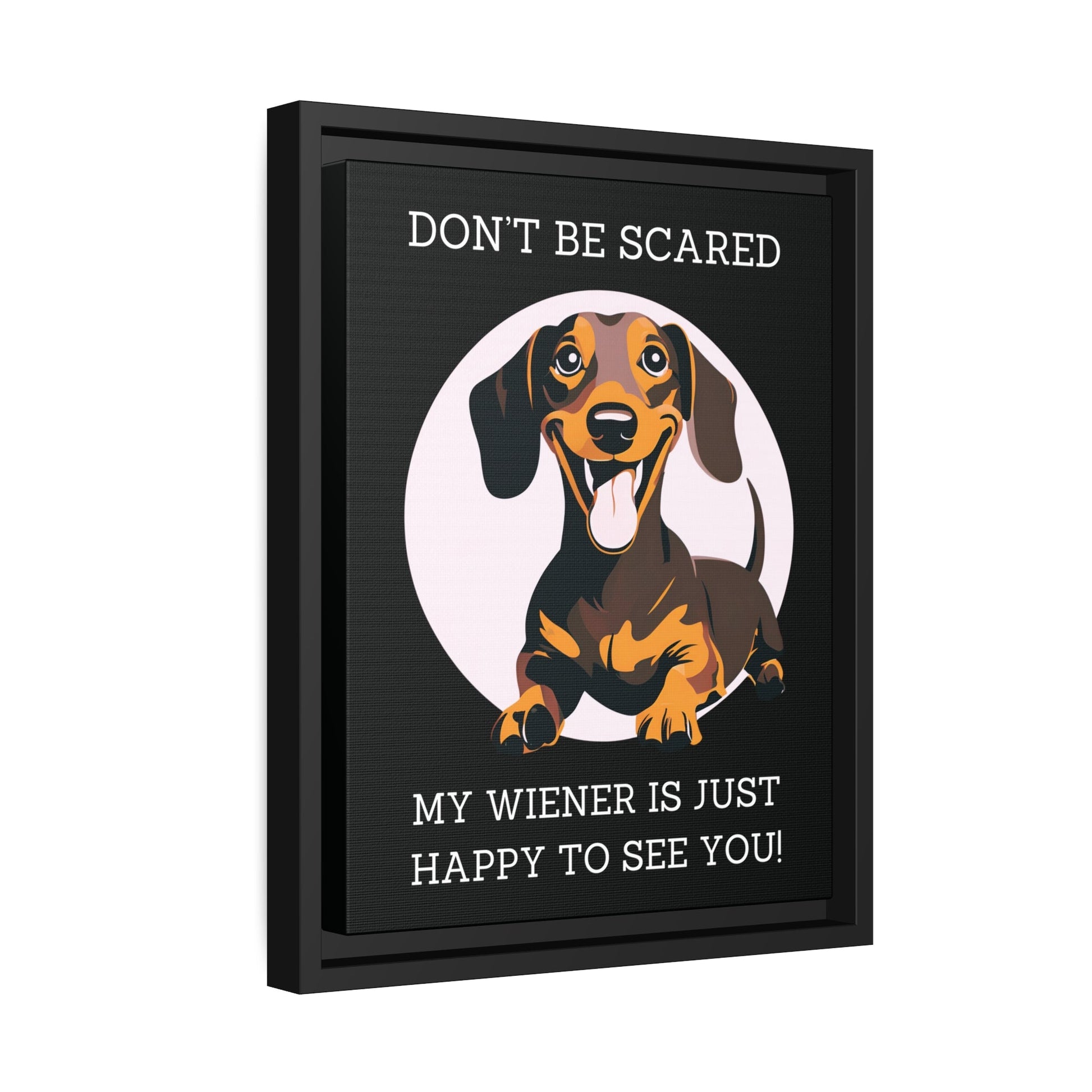 Don't Be Scared - Matte Canvas, Black Frame - Real Rad Boutique