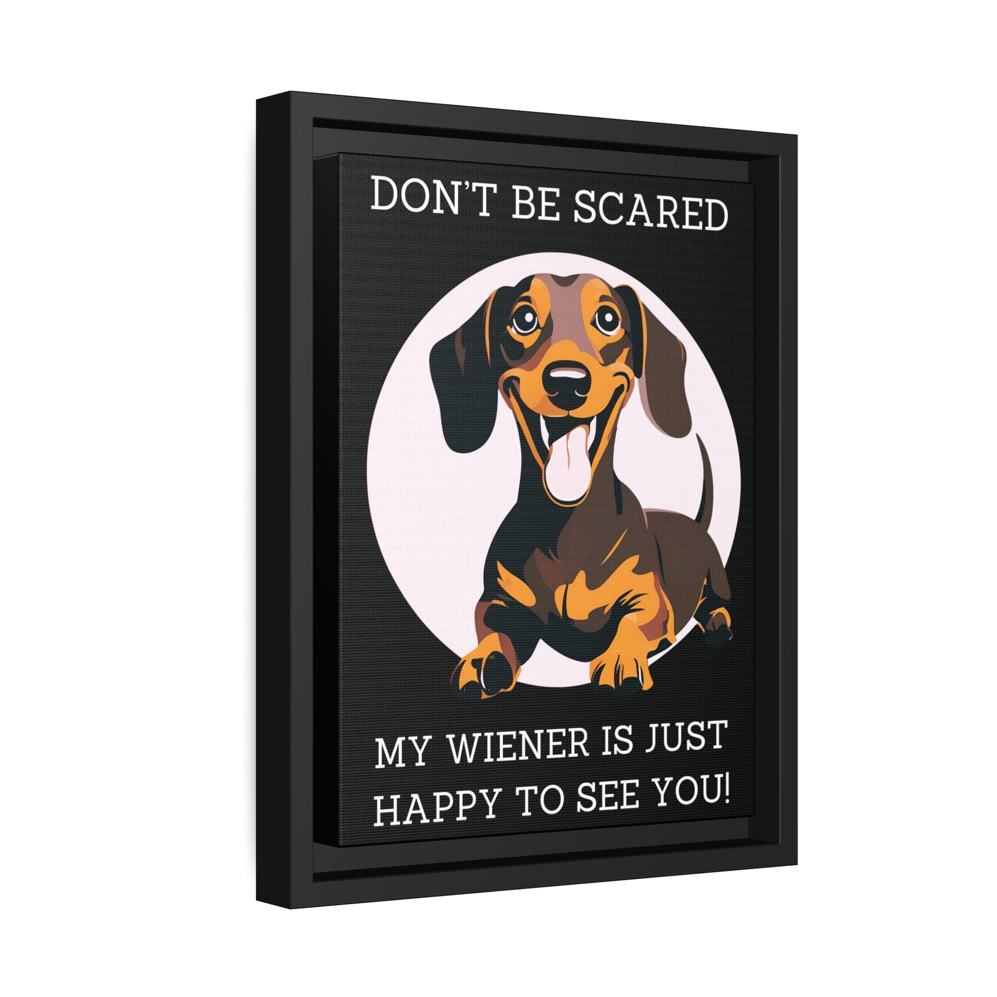 Don't Be Scared - Matte Canvas, Black Frame - Real Rad Boutique