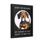 Don't Be Scared - Matte Canvas, Black Frame - Real Rad Boutique