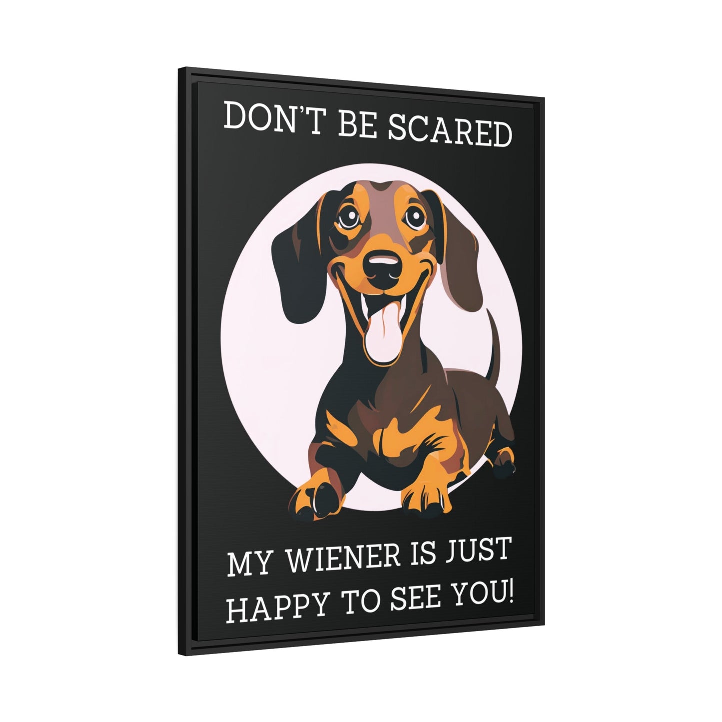 Don't Be Scared - Matte Canvas, Black Frame - Real Rad Boutique