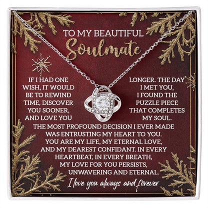 Eternal Soulmate Love Knot Necklace - Real Rad Boutique