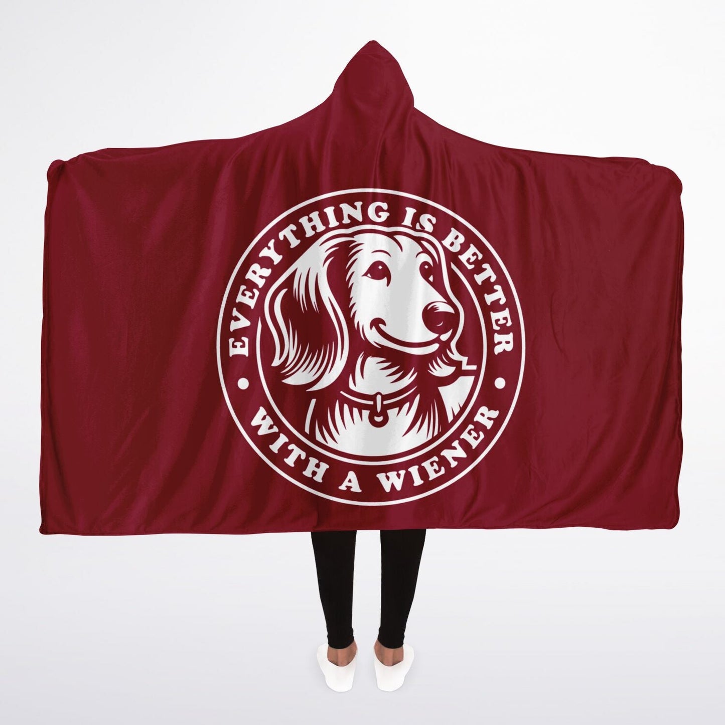 Everything Is Better With A Wiener - Hooded Blanket Micro Fleece - Real Rad Boutique